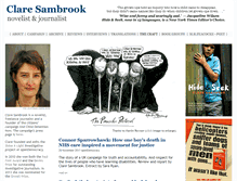 Tablet Screenshot of claresambrook.com